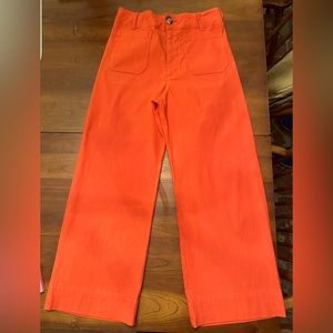 Anthropologie Maeve Colette Wide Leg Crop Pants 28 6